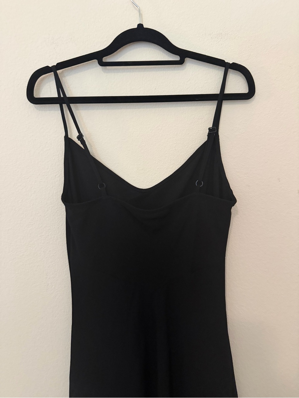Vintage Y2K Betsey Johnson Black Slip Dress Size 8 Cotton Minimalist 1990s - Picture 6 of 11